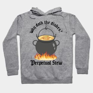 Perpetual Stew Broth cauldron Medieval History Studies Hoodie